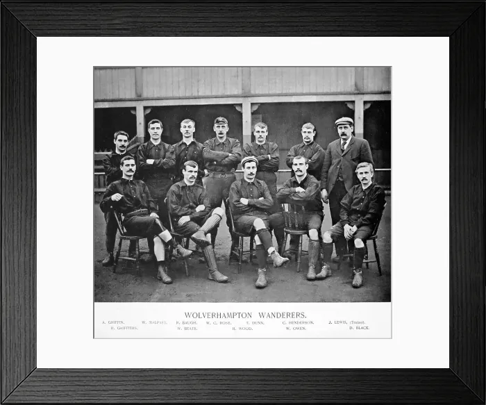 Framed Print : Wolverhampton Wanderers, 1890s Framed Print : Wolverhampton Wanderers, 1890s