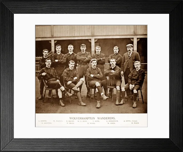 Framed Print : Wolverhampton Wanderers, 1890s Framed Print : Wolverhampton Wanderers, 1890s