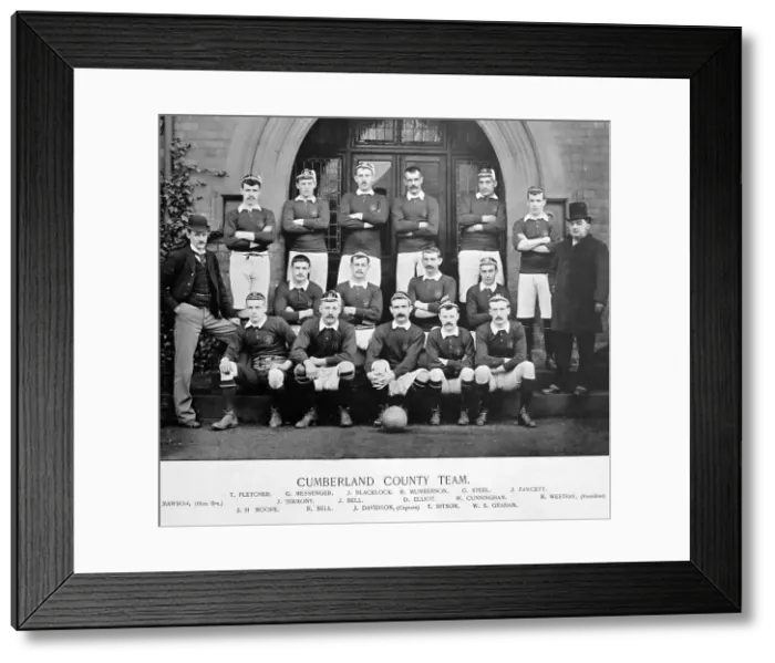 Framed Print : Cumberland County Rugby Team in the 1890s Framed Print : Cumberland County Rugby Team in the 1890s