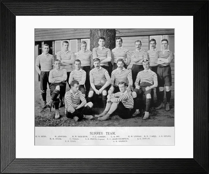 Framed Print : Surrey Rugby Team in the 1890s Framed Print : Surrey Rugby Team in the 1890s