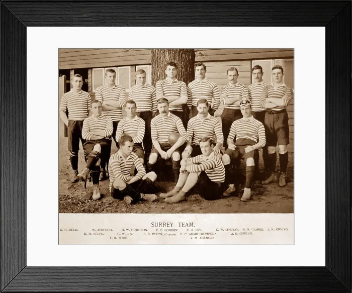 Framed Print : Surrey Rugby Team in the 1890s Framed Print : Surrey Rugby Team in the 1890s