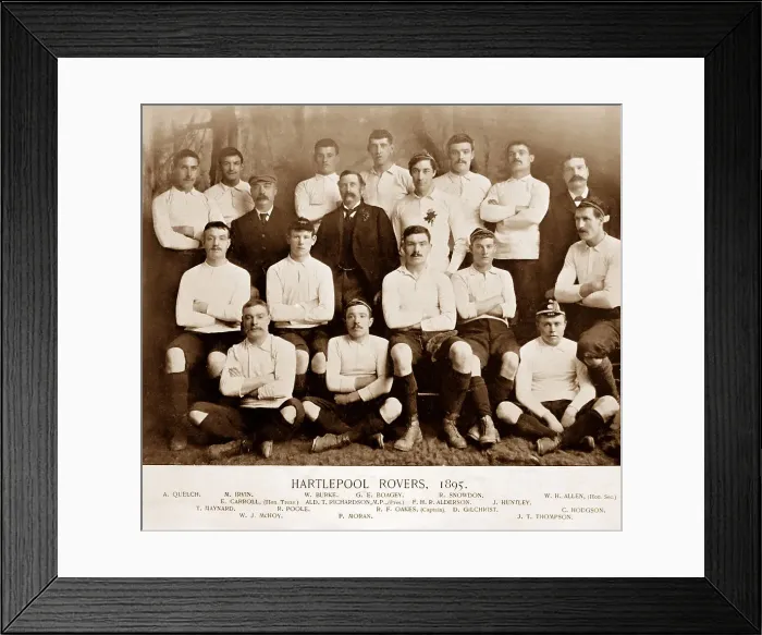 Framed Print : Hartlepool Rovers Rugby Team in 1895 Framed Print : Hartlepool Rovers Rugby Team in 1895