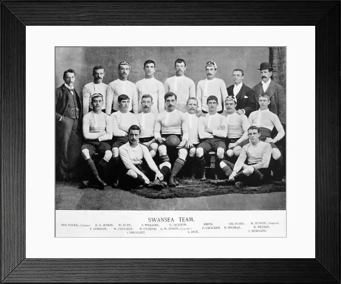 Framed Print : Swansea Rugby Team in the 1890s Framed Print : Swansea Rugby Team in the 1890s