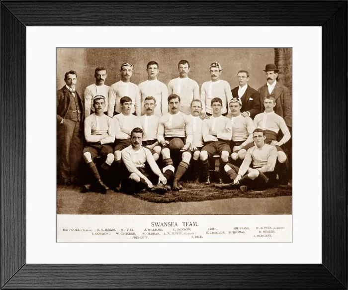 Framed Print : Swansea Rugby Team in the 1890s Framed Print : Swansea Rugby Team in the 1890s