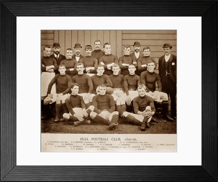 Framed Print : Hull Rugby Team in 1896 Framed Print : Hull Rugby Team in 1896