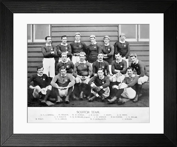 Framed Print : Scotland Rugby Team in the 1890s Framed Print : Scotland Rugby Team in the 1890s