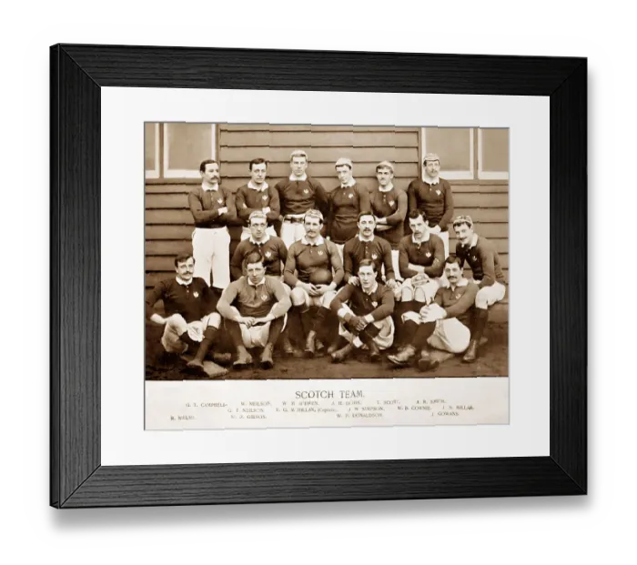 Framed Print : Scotland Rugby Team in the 1890s Framed Print : Scotland Rugby Team in the 1890s
