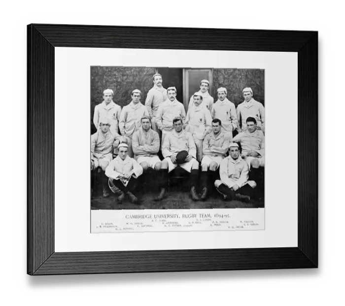 Framed Print : Cambridge University Rugby Team in 1895 Framed Print : Cambridge University Rugby Team in 1895