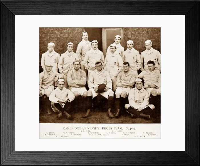 Framed Print : Cambridge University Rugby Team in 1895 Framed Print : Cambridge University Rugby Team in 1895