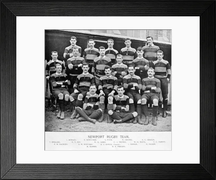 Framed Print : Newport Rugby Team in the 1890s Framed Print : Newport Rugby Team in the 1890s