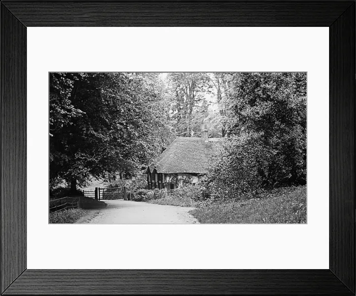 Framed Print : Cockington Court Lodge, Devon, Victorian period Framed Print : Cockington Court Lodge, Devon, Victorian period