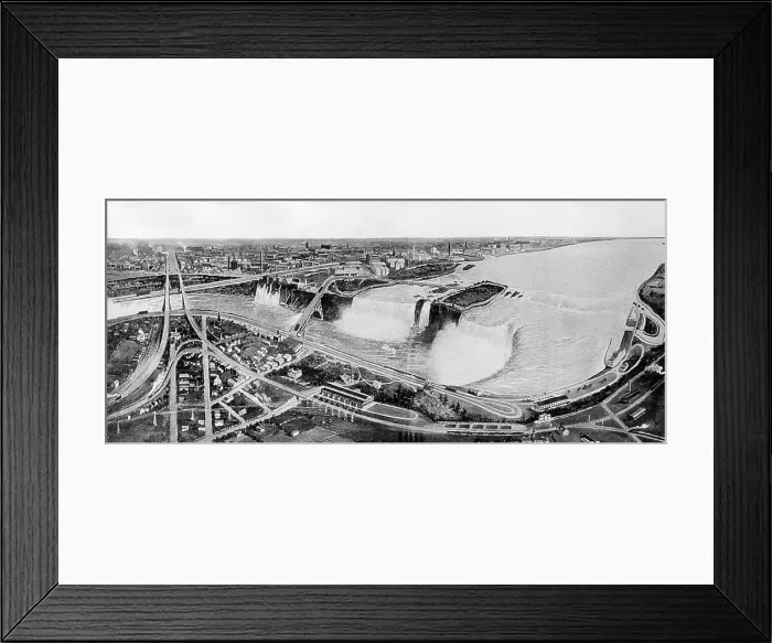Framed Print : Illustration of Niagara Falls Belt Line Railway Framed Print : Illustration of Niagara Falls Belt Line Railway