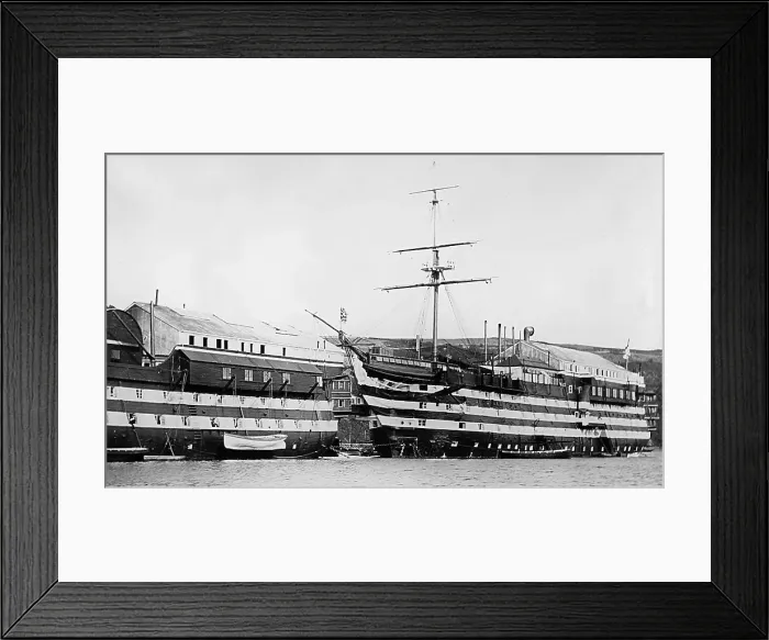 Framed Print : HMS Britannia, Royal Navy Training Ship, River Dart Framed Print : HMS Britannia, Royal Navy Training Ship, River Dart