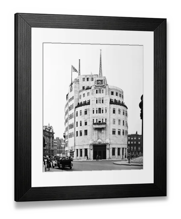 Framed Print : BBC Broadcasting House, London early 1900s Framed Print : BBC Broadcasting House, London early 1900s