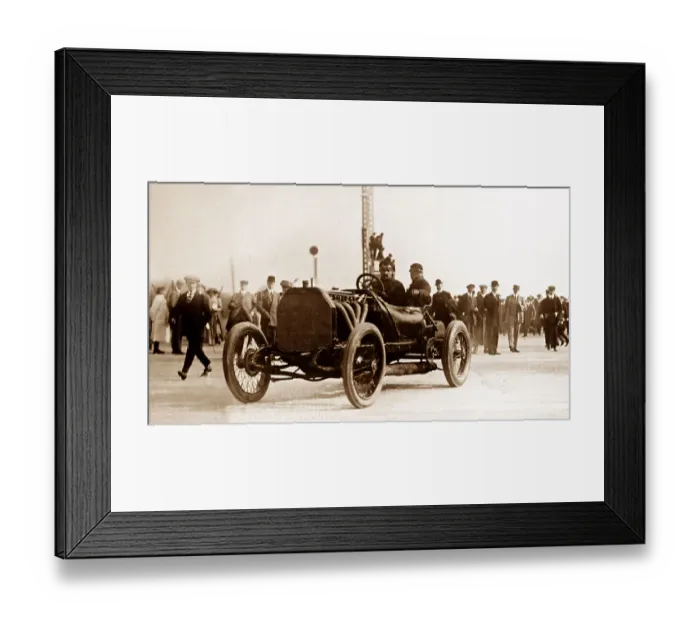 Framed Print : Felice Nazzarro driving his Fiat racing car Framed Print : Felice Nazzarro driving his Fiat racing car