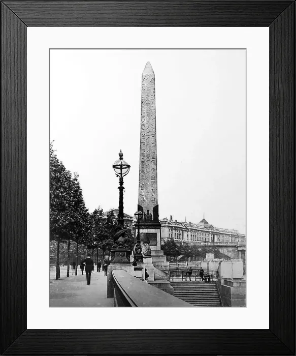 Framed Print : Cleopatra's Needle, London early 1900s Framed Print : Cleopatra's Needle, London early 1900s