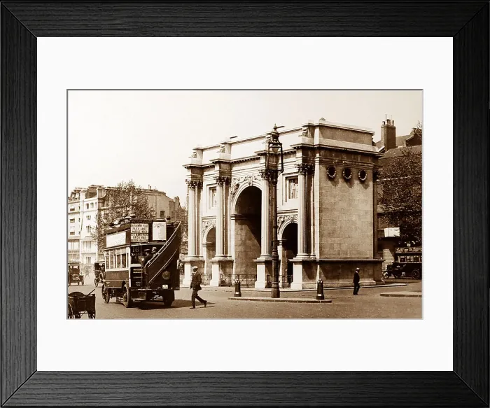 Framed Print : Marble Arch, London early 1900s Framed Print : Marble Arch, London early 1900s