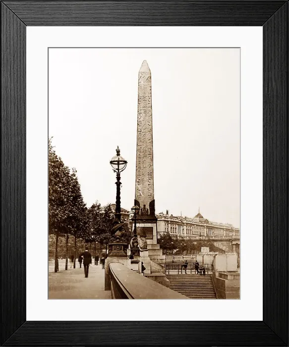 Framed Print : Cleopatra's Needle, London early 1900s Framed Print : Cleopatra's Needle, London early 1900s