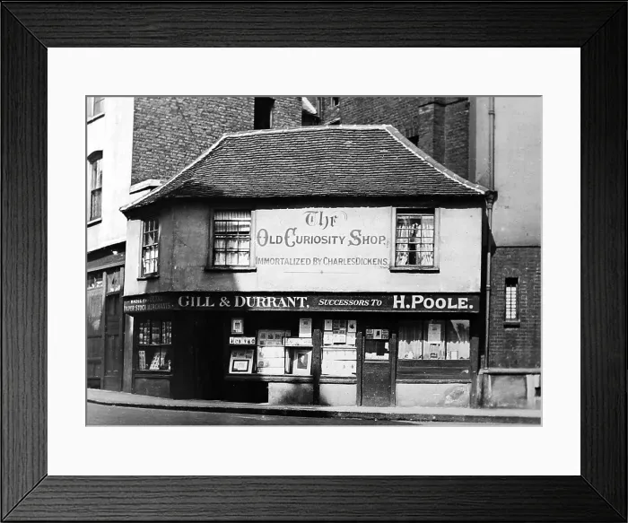 Framed Print : The Old Curiosity Shop, London early 1900s Framed Print : The Old Curiosity Shop, London early 1900s
