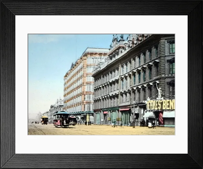 Framed Print : San Francisco, USA, late 1800s Framed Print : San Francisco, USA, late 1800s