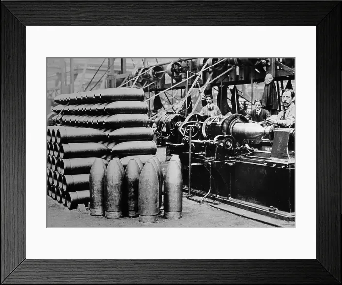 Framed Print : Munitions factory during WW1 Framed Print : Munitions factory during WW1