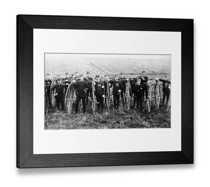 Framed Print : Penny farthing cycling club