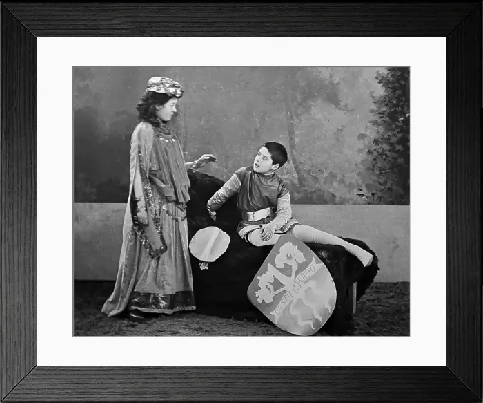 Framed Print : An amateur production of Ivanhoe at a country Framed Print : An amateur production of Ivanhoe at a country