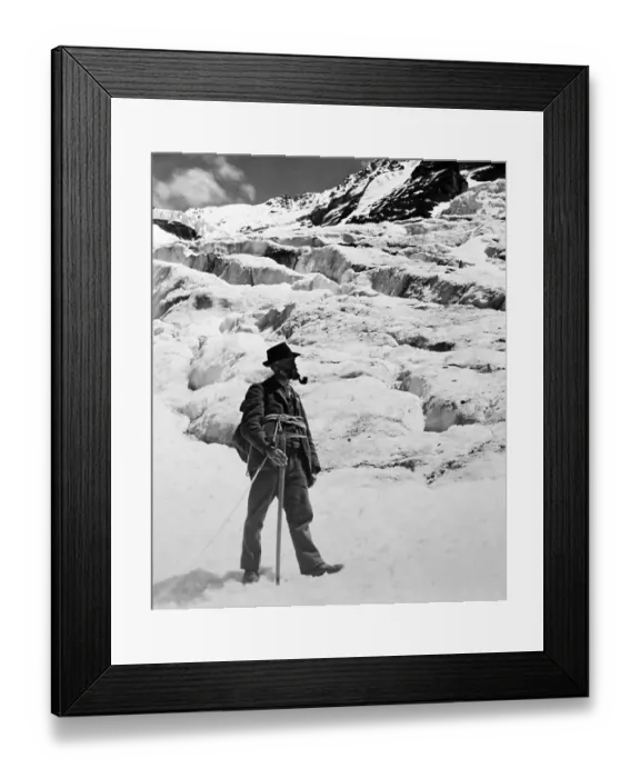 Framed Print : A Mountain Guide, Grindelwald, Switzerland, Victorian period Framed Print : A Mountain Guide, Grindelwald, Switzerland, Victorian period