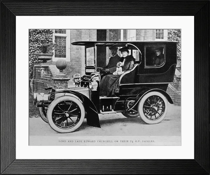 Framed Print : Lord and Lady Edward Churchill in their 14 HP Framed Print : Lord and Lady Edward Churchill in their 14 HP