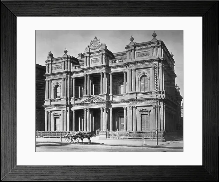 Framed Print : Union Bank of Australia Adelaide Australia early 1900s Framed Print : Union Bank of Australia Adelaide Australia early 1900s