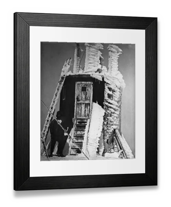 Framed Print : Ben Nevis Meteorological Observatory Victorian period Framed Print : Ben Nevis Meteorological Observatory Victorian period