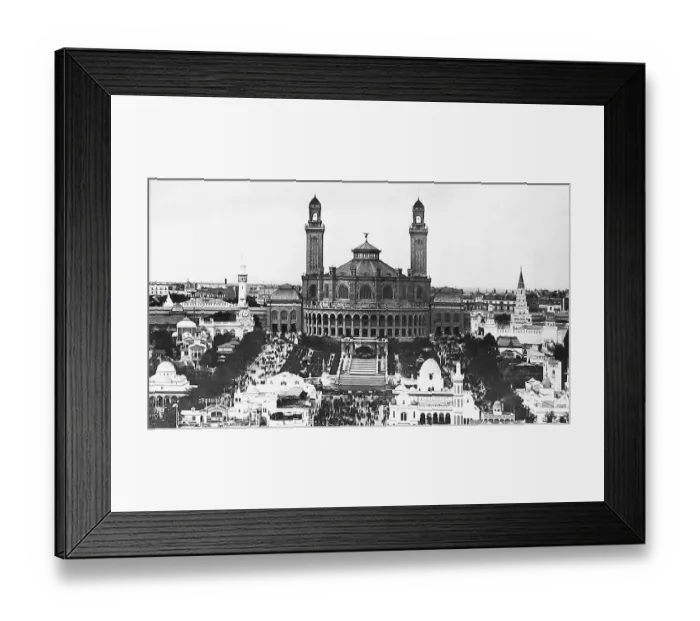 Framed Print : Paris Trocadero from the Eiffel Tower early 1900s Framed Print : Paris Trocadero from the Eiffel Tower early 1900s