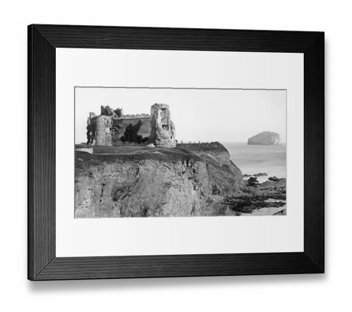 Framed Print : Tantallon Castle and Bass Rock Victorian period Framed Print : Tantallon Castle and Bass Rock Victorian period