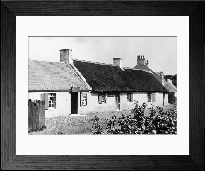 Framed Print : Alloway Burns Cottage Victorian period Framed Print : Alloway Burns Cottage Victorian period