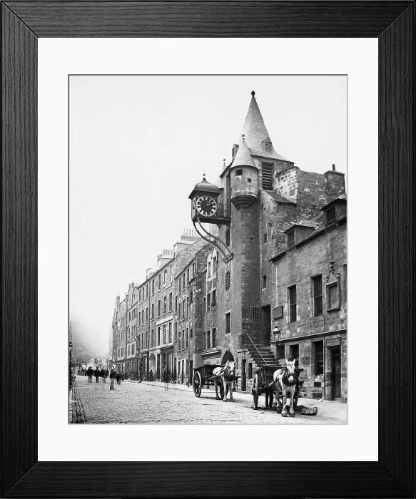 Framed Print : Edinburgh Canongate Tolbooth Victorian period Framed Print : Edinburgh Canongate Tolbooth Victorian period