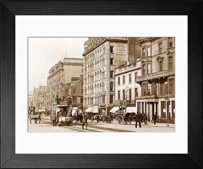 Framed Print : Edinburgh Princes Street Victorian period Framed Print : Edinburgh Princes Street Victorian period
