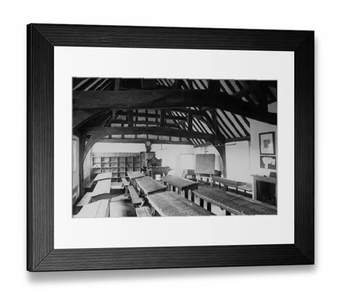 Framed Print : Classroom, Stratford upon Avon Grammar School Framed Print : Classroom, Stratford upon Avon Grammar School