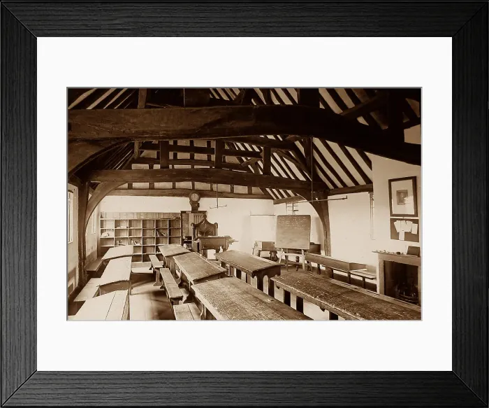 Framed Print : Stratford upon Avon Grammar School Victorian period Framed Print : Stratford upon Avon Grammar School Victorian period