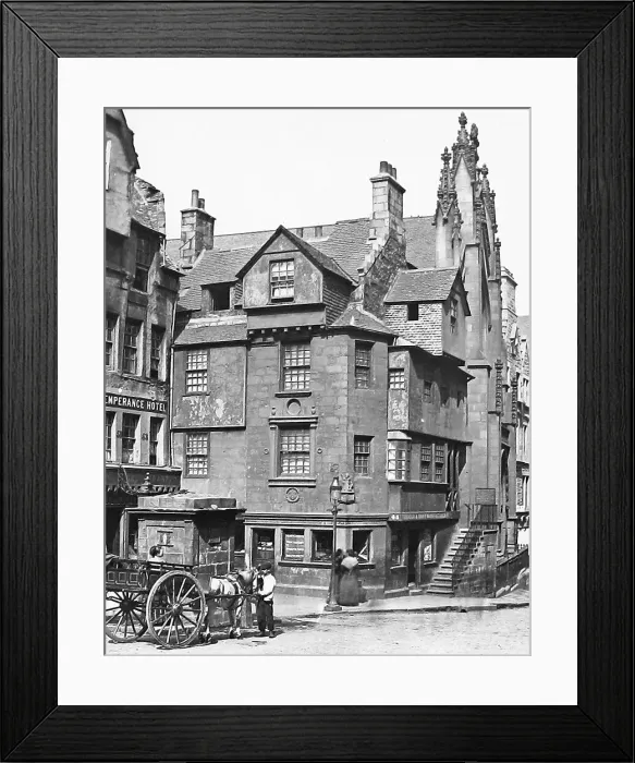 Framed Print : Edinburgh John Knox's House Victorian period Framed Print : Edinburgh John Knox's House Victorian period