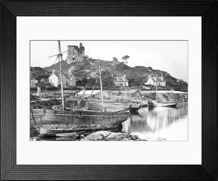 Framed Print : Tarbert Castle Victorian period Framed Print : Tarbert Castle Victorian period