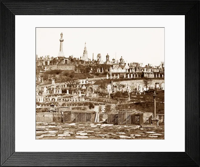 Framed Print : Glasgow Necropolis Victorian period Framed Print : Glasgow Necropolis Victorian period