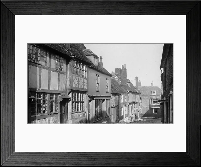 Framed Print : Rye West Street Victorian period Framed Print : Rye West Street Victorian period