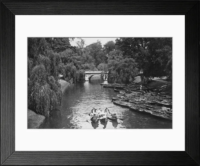 Framed Print : Cambridge Trinity Bridge Victorian period Framed Print : Cambridge Trinity Bridge Victorian period