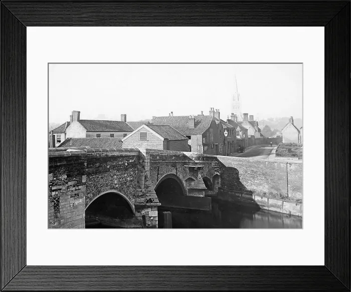 Framed Print : Norwich Bishop's Bridge Victorian period Framed Print : Norwich Bishop's Bridge Victorian period