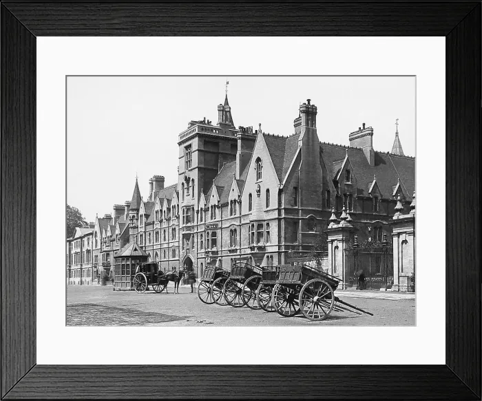 Framed Print : Balliol College Oxford Victorian period Framed Print : Balliol College Oxford Victorian period