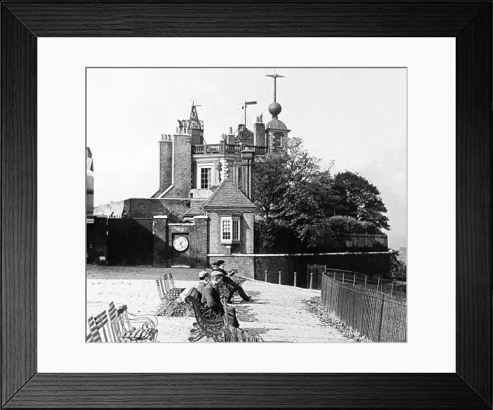 Framed Print : Greenwich Observatory and Time Ball Victorian period Framed Print : Greenwich Observatory and Time Ball Victorian period