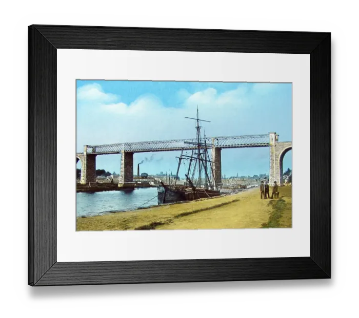 Framed Print : Drogheda Boyne Viaduct Victorian period Framed Print : Drogheda Boyne Viaduct Victorian period