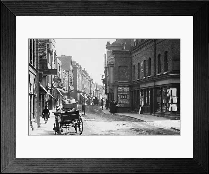 Framed Print : Rochester High street Victorian period Framed Print : Rochester High street Victorian period