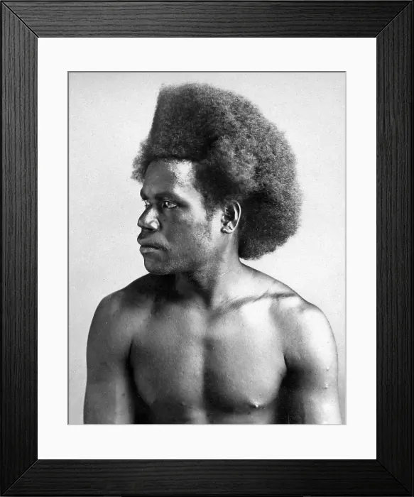 Framed Print : A Fiji Chief Framed Print : A Fiji Chief