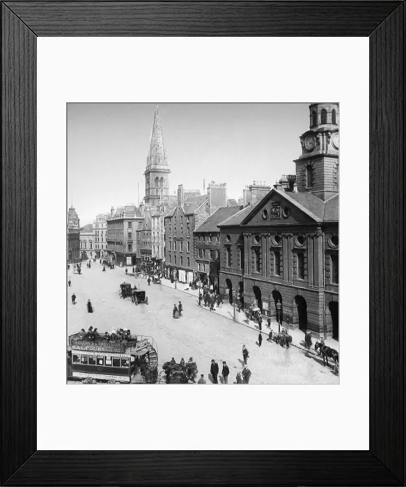 Framed Print : Dundee High Street Victorian period Framed Print : Dundee High Street Victorian period
